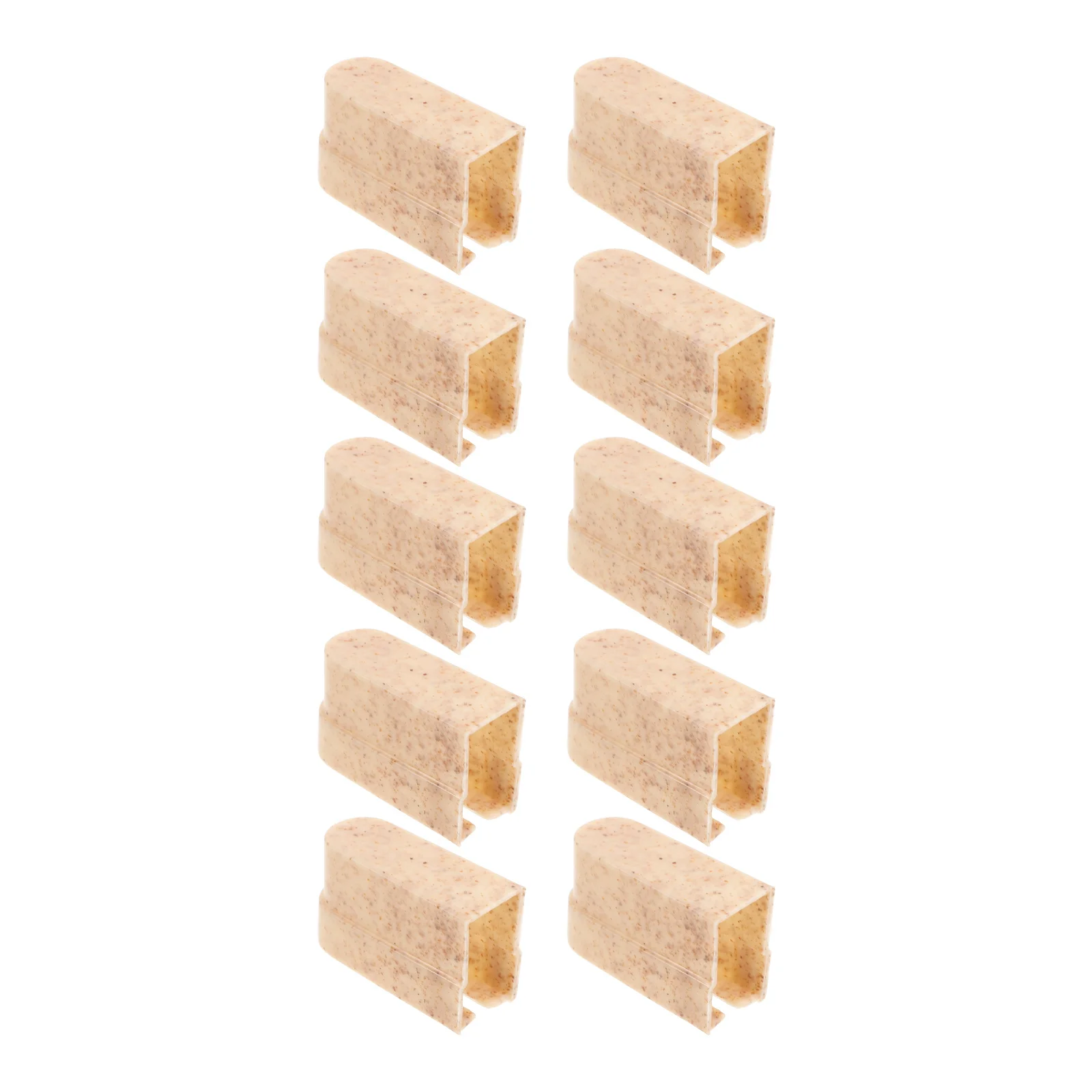 

10pcs Head Covers Travel Toothbrush Cover Caps Bristle Brush Head Protector Portable Household Straw Material Toothbrush