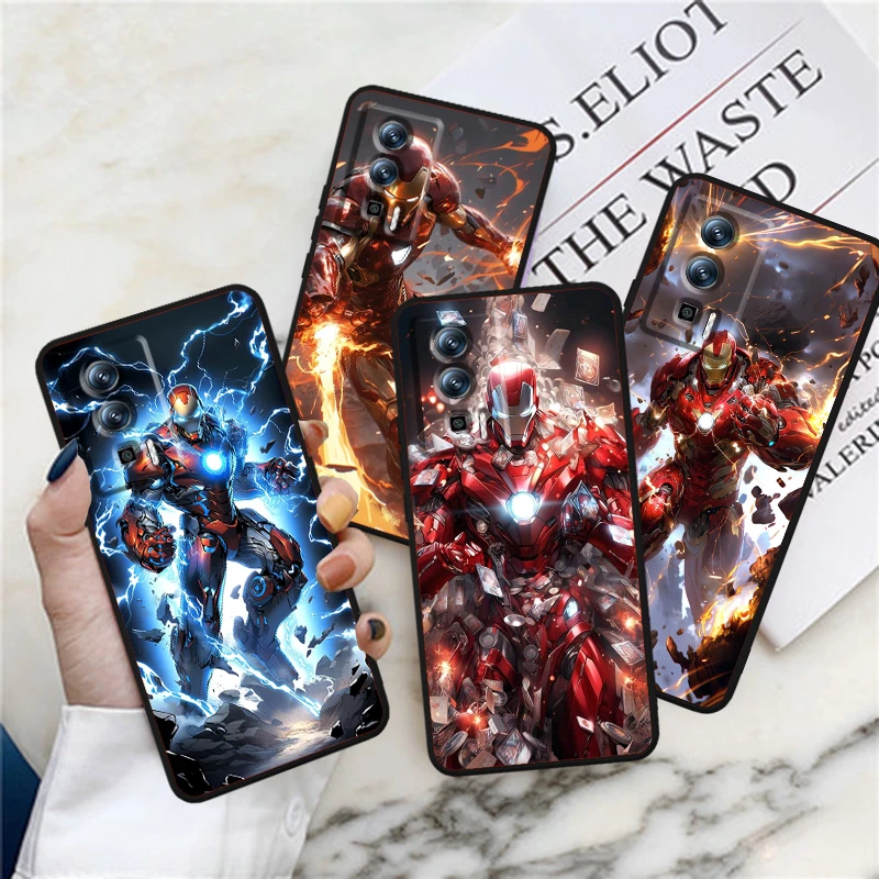 

Lron Man Cool Marvel Popular For Xiaomi Redmi 9A 9C 9AT 10C 9 9T 10 12C 13C A3 12 K60 A1 K50 K40 5G Black Funda Phone Case