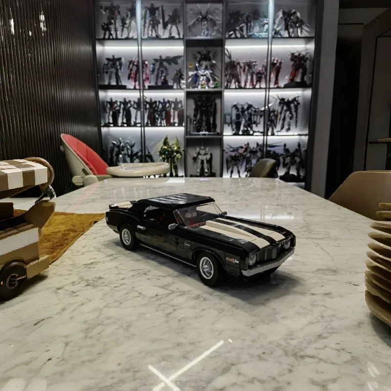 

1456PCS Technical 1:14 Camaro Sport Car Building Blocks Retro Vehicle Assemble Bricks Toys Gift For Kids