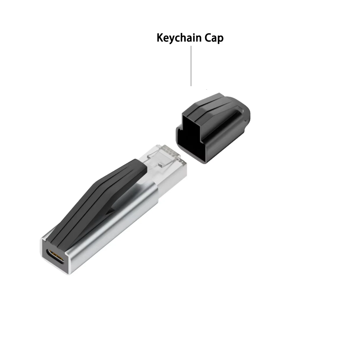 Portable USB-C Female to RJ45 Ethernet Adapter 1Gbps Gigabit Network Card Compatible with Macbook Pro Laptops Router Switch