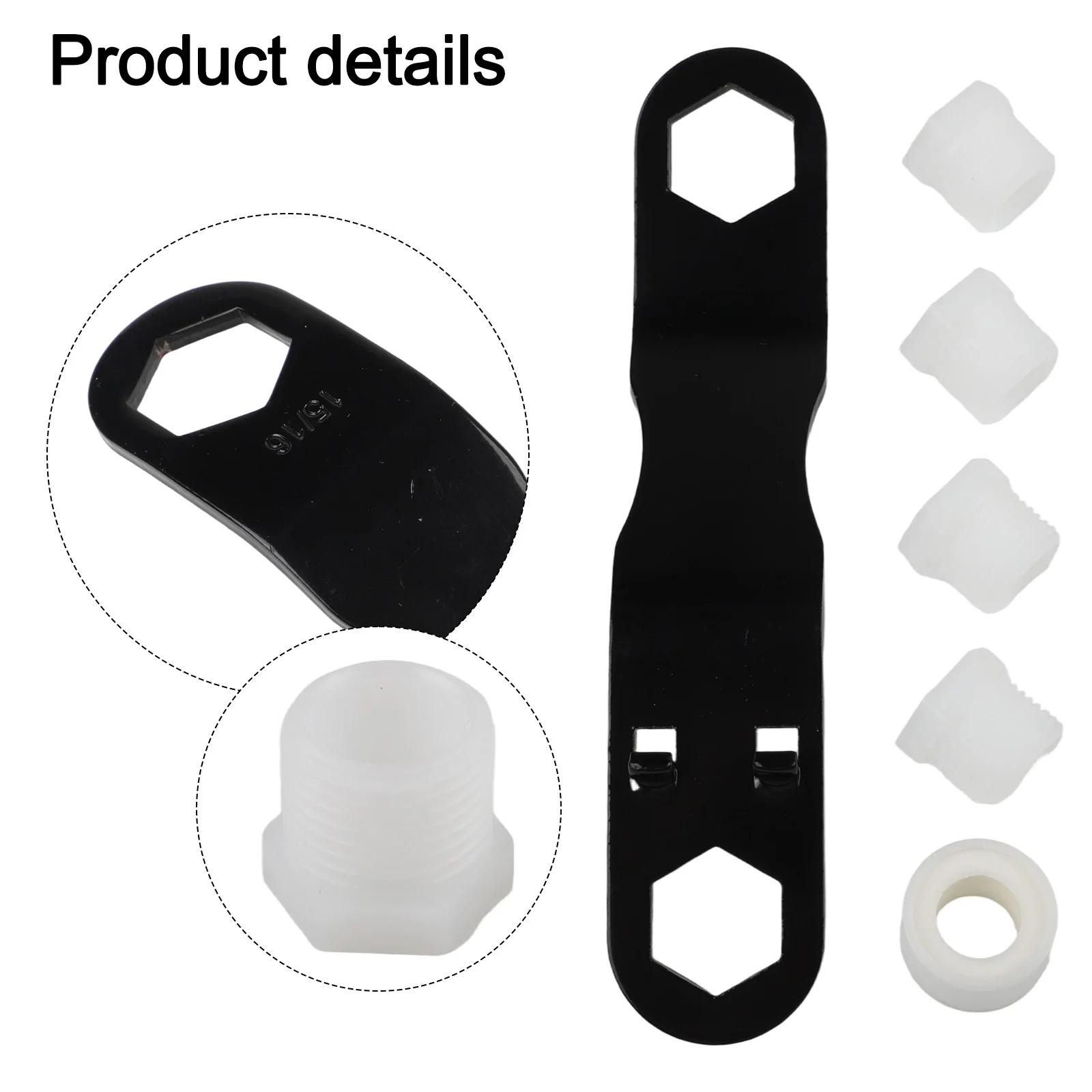 طقم صيانة بتصميم بزاوية ومفتاح ربط ومجموعة صمامات استنزاف 12 صمامات بديلة NPT حزمة صيانة شاملة #3