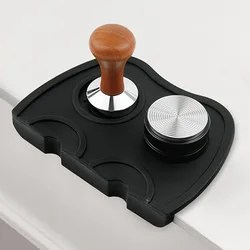 Espresso Coffee Tampers Mat Silicone Tamper Holder Corner Mat Pad Anti-skid Tamper Mat Barista Coffeeware Tamping Tools