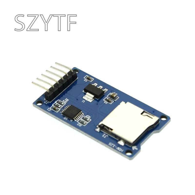 1-10pcs Micro SD Card & SDHC(high-speed card) Mini TF Card Reader Module Adapter SPI Interfaces with Level Converter Chip