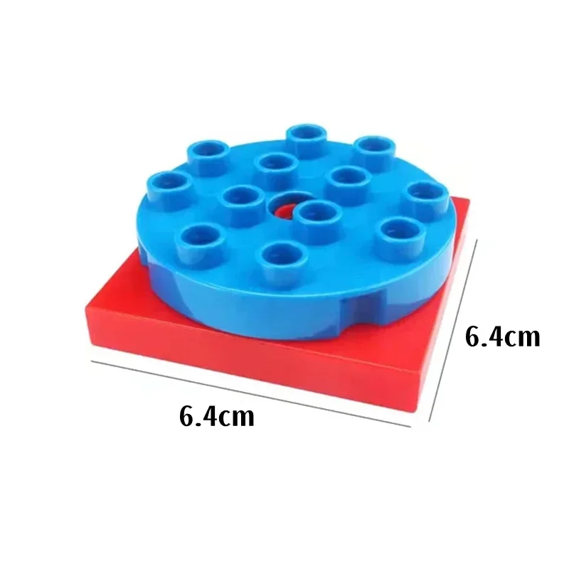 Grote bouwstenen Glijbaan Trap Schommel Wip Reuzenrad Serie Compatibel Duploe Grote Baksteen Kinderen Educatief Speelgoed Kid Gift
