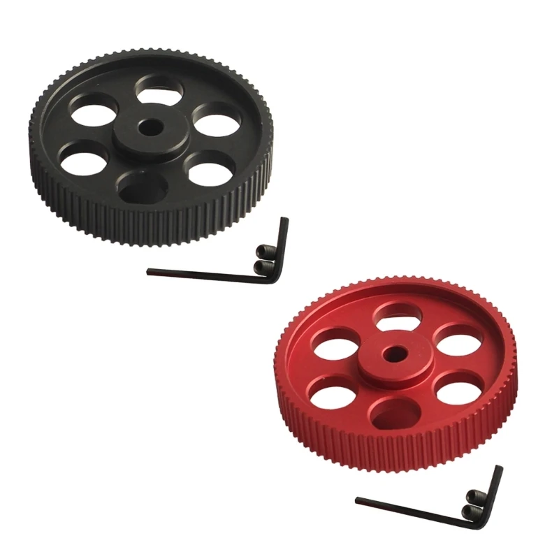 2GT Pulley 80 Teeth 5mm Bore 80T Timing Belt Pulley Synchronous Wheel Aluminum for 2.4 3D Printers Parts Accessories