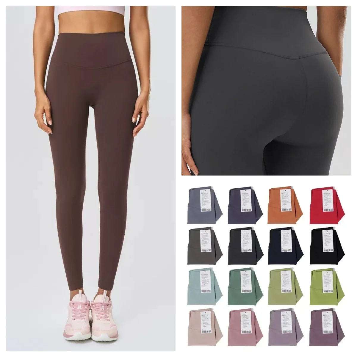 

Женские леггинсы для йоги с высокой талией, эластичные спортивные штаны хорошего качества с лимоном для фитнеса, бега для девочек, уличные колготки для спортзала с логотипом