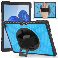 Case With Hand Strap For Microsoft Surface Pro 11 10 9 8 7 6 5 4 Heavy Duty Armor Cover For Go 1 2 3 4 Shockproof 3-Layers Shell