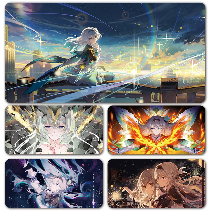 

Firefly Sam Honkai Star Rail XXL Large Mouse Pad Computer Laptop Non-slip Office Keyboard Desk Mat Mousepad
