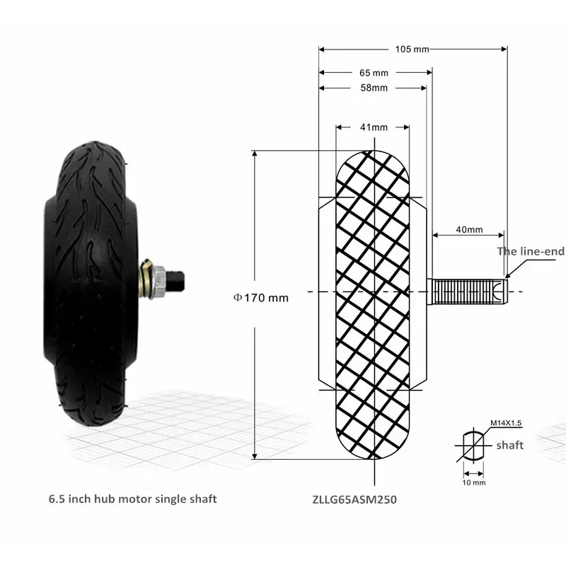 6.5inch 24V DC 250W High Torque 6.5N.m Brushless Micro Bldc Hub Servo Motor with Hall Sensor for Handling Robot