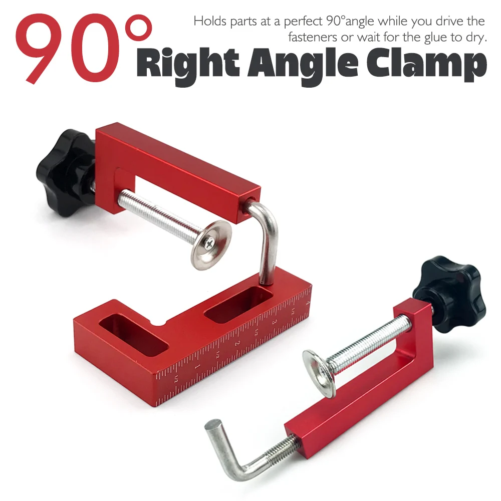 

90 Degree Right Angle Clamp,High Precision Aluminum Alloy Corner Positioning Squares for Woodworking,Perfect for DIY Winter Gift