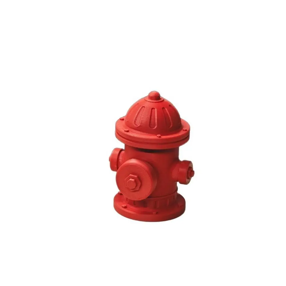 Red Plastic Scale Fire Hydrant Weathered Finish Mini Size Fire Hydrant Model Highly Detailed Scale Model Fire Cock Model