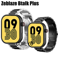 For Zeblaze Btalk Plus Strap Smart Watch Metal Stainless Steel Adjustable Band Bracelet Luxurious Belt For Women men