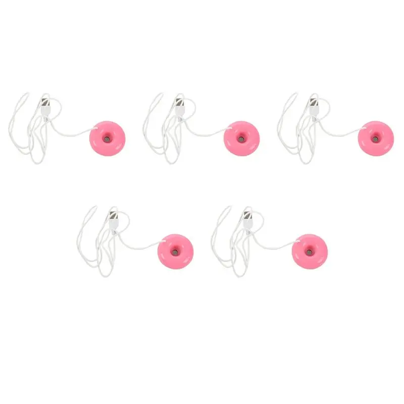 

ABZA-5X Pink Donut Humidifier USB Office Desktop Mini Humidifier Portable Creative Air Purifier Pink