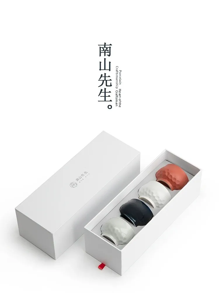 

Master Nanshan Hammer Pattern Tea Drinking Cup Personal Single Cup Gift Box Set Ceremonial Tea Cup Ceramic Dehua Origin