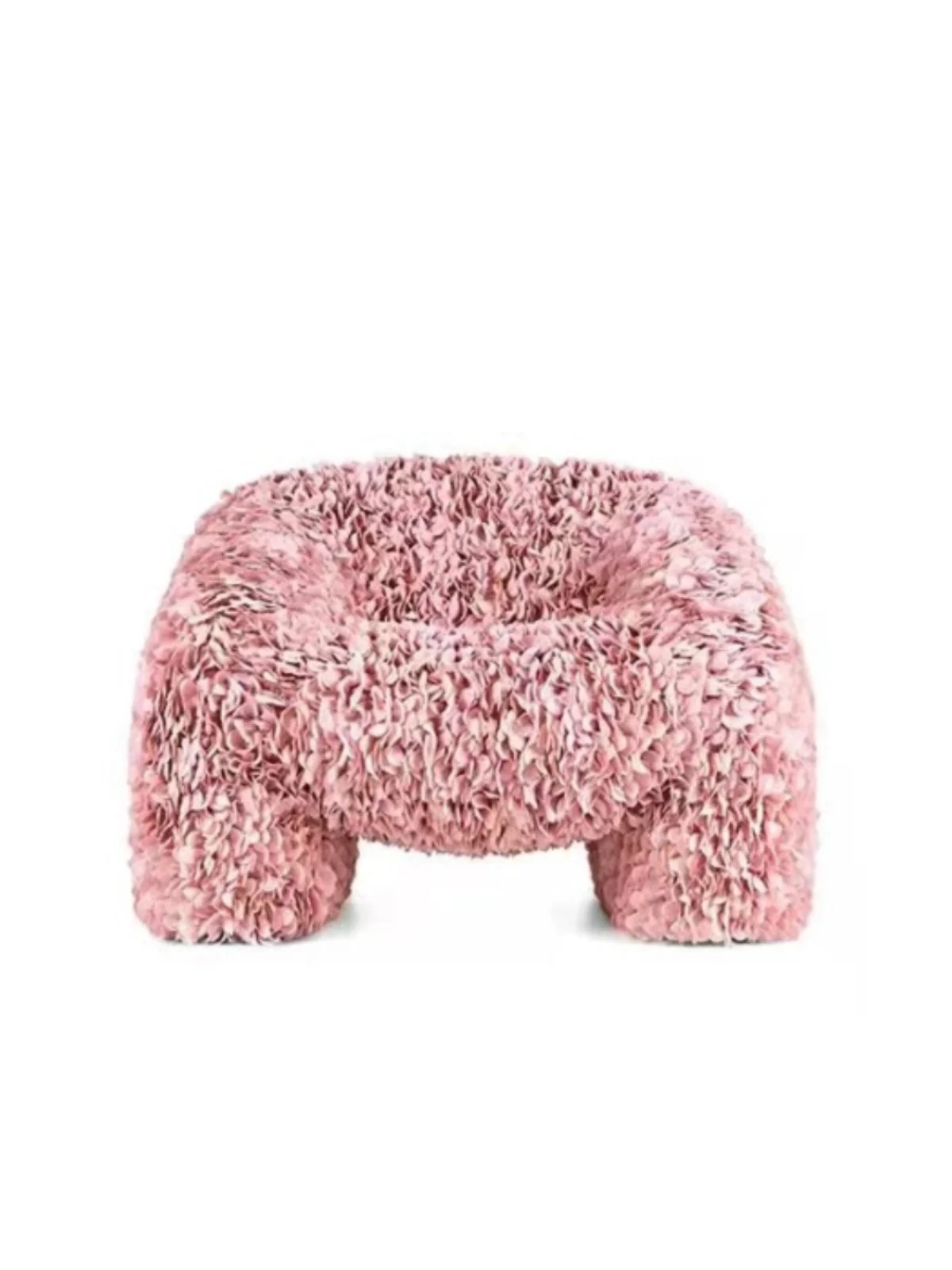 Single person sofa, fabric art, internet celebrity designer, pink chair