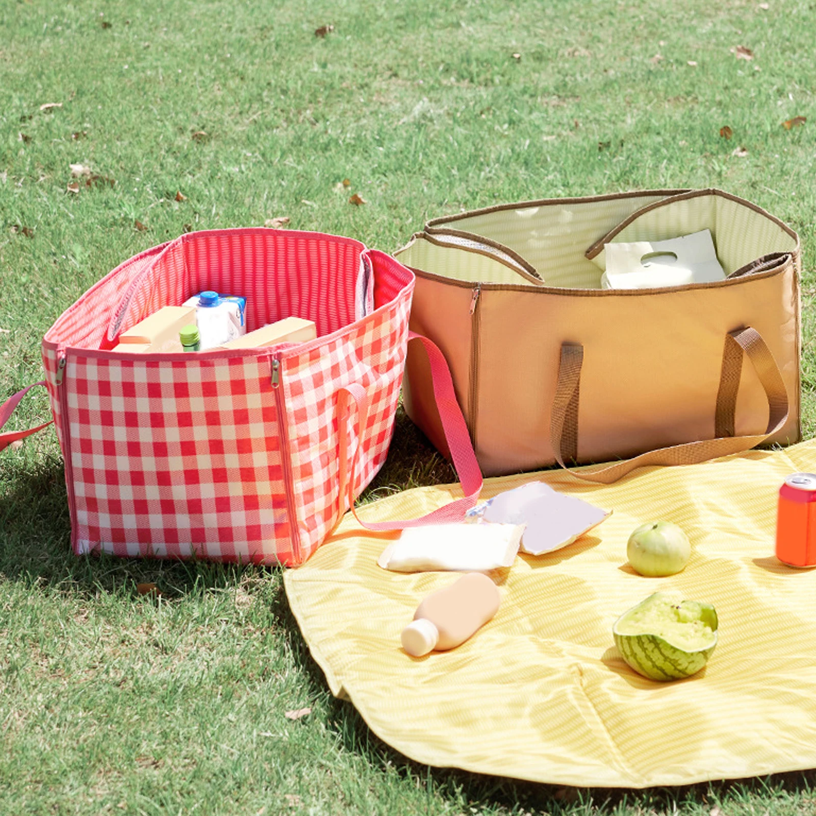 2-in-1 Large Capacity Portable - Outdoor Camping Mats Large ulasan dan harga