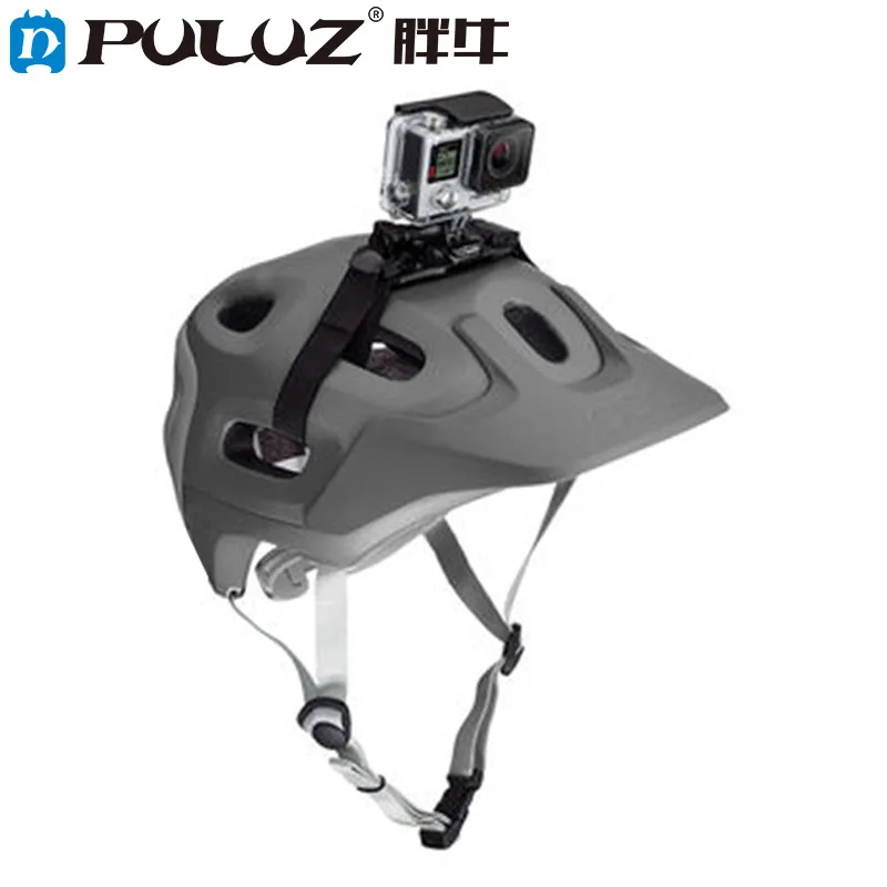 PULUZ Adjustable Helmet Strap Mount for GoPro HERO /HERO11/10 /9 Session /8 Session /7 /6 /5 /4/2, Xiaoyi and Other Action