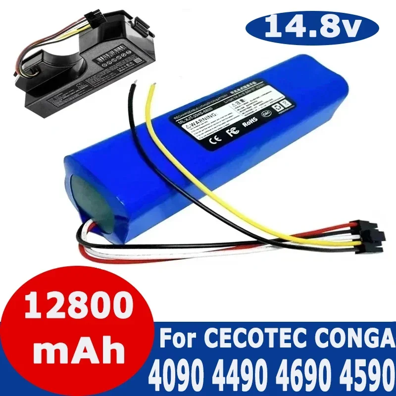 14.8V 6500mAh 100% New CECOTEC CONGA 4090 4490 4690 4590 Mopping Robot Battery Pack Netease Intelligent Manufacturing NIT Model