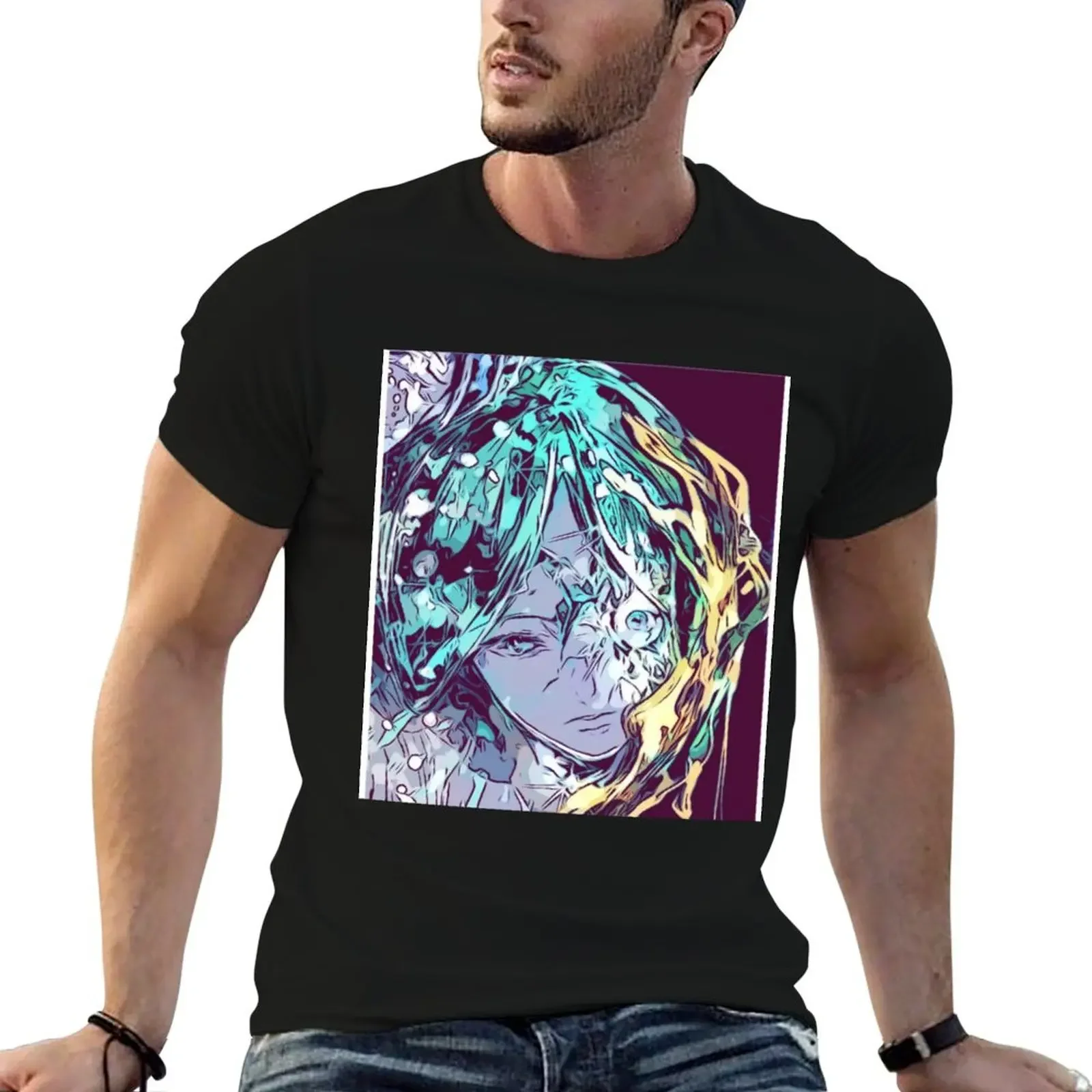 Houseki no Kuni|Land of the Lustrous - Phosphophyllite (Sketch) T-Shirt vintage aesthetic clothes mens workout shirts