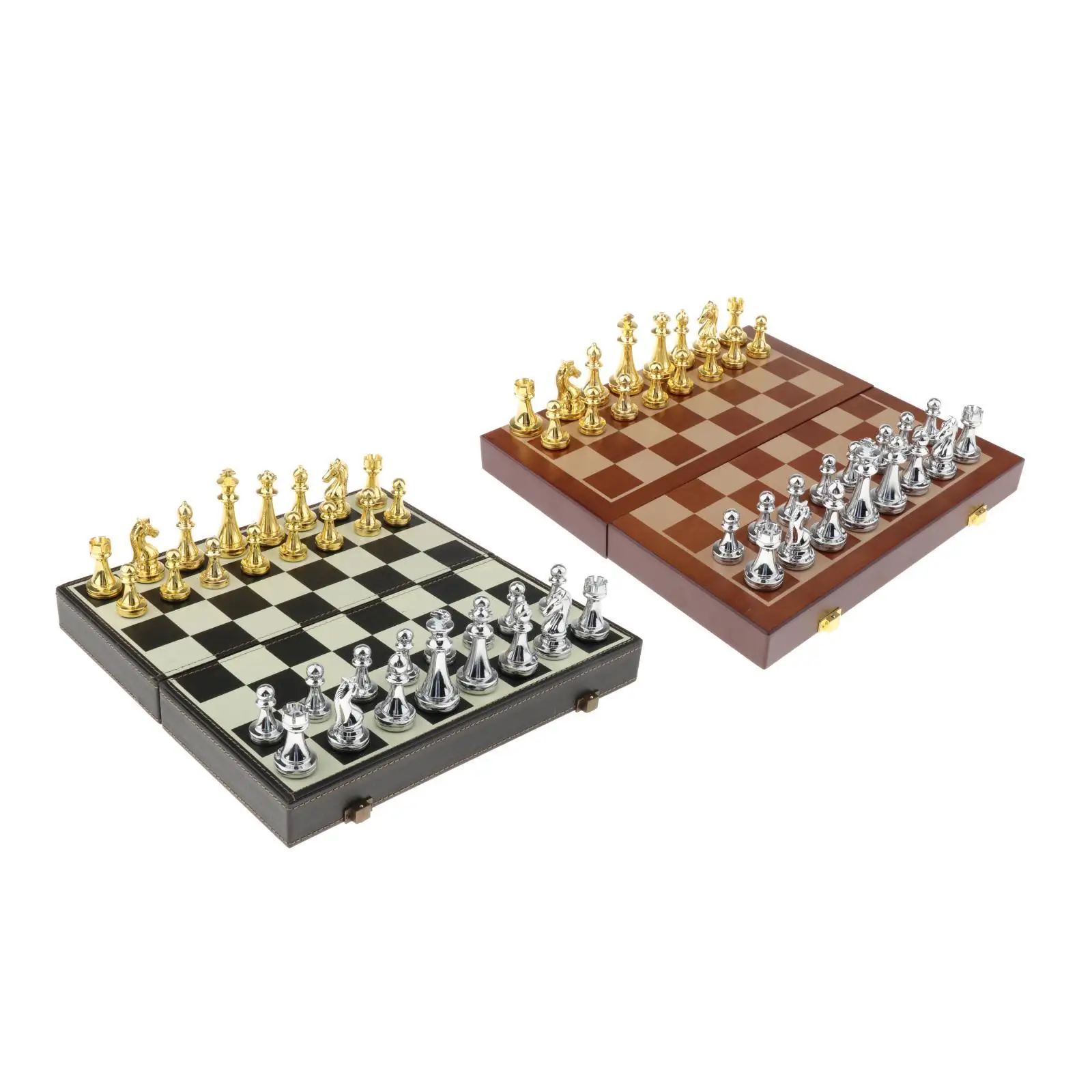 Portable Chess Set Foldable for Travel Gift for Friends Chessmen Collection