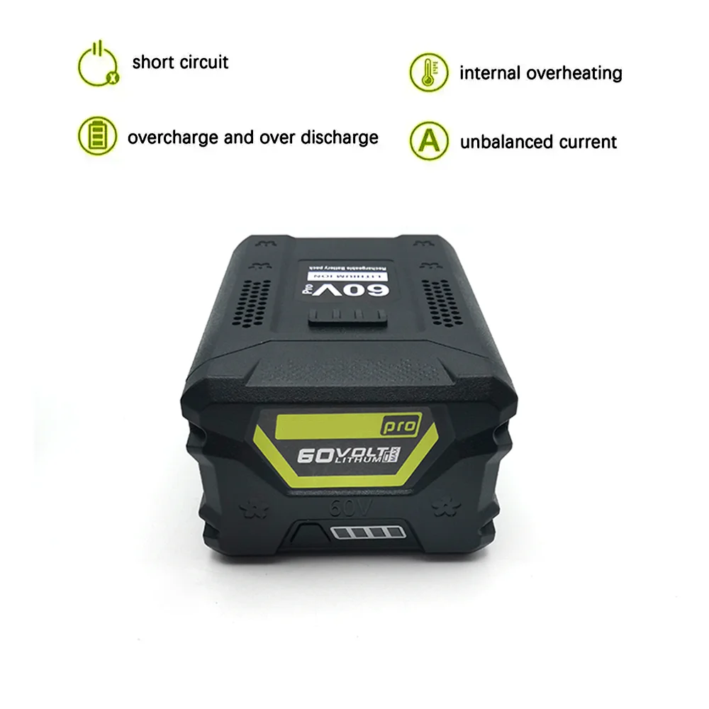 High Quality Replacement Battery 60V 8000mAH for Greenworks Max Li-ion Battery GBA80200 GBA80250 GBA80400 GBA8050