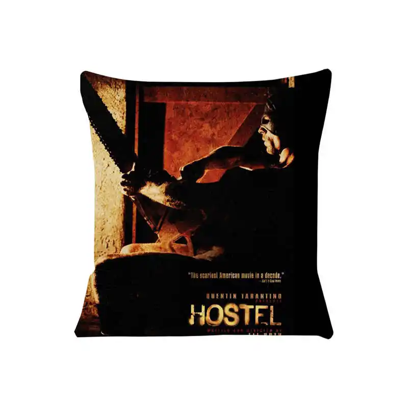 Hostel Movie Cushion Cover for Sofa Pillow Case Cover Seat Car Throw Pillowcase 45x45cm For Home Decorative SJ-744