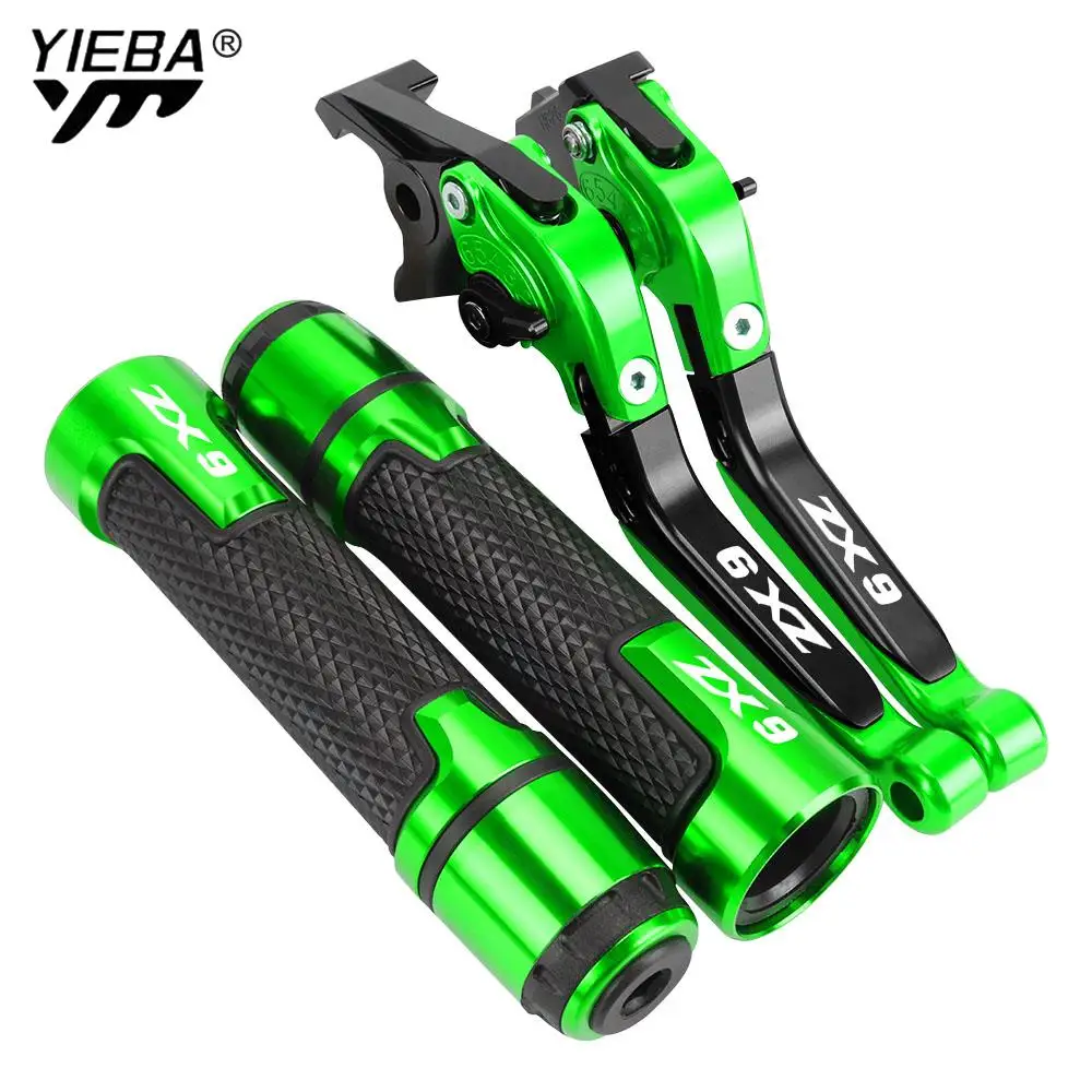 

ZX 9 Motorcycle Folding Extendable CNC Moto Adjustable Clutch Brake Levers Handbar Grips FOR KAWASAKI ZX9 1994 1995 1996 1997