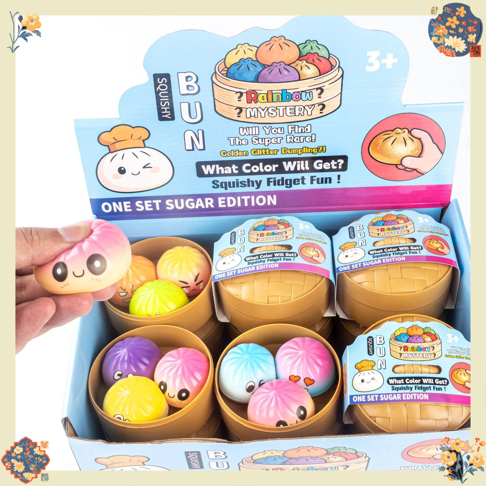 Thick Maltose Texture Bun: Super Slow Rebound Steamed Bun Squishy, Realistic Food Squeeze Toy, Aesthetic Desktop Relief, New