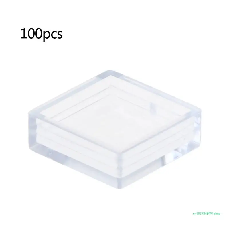 100x Clear Plastic Pushbutton  Cap Tact Button Keycaps Covers Protector Dustproof Safety Push Button  Guard