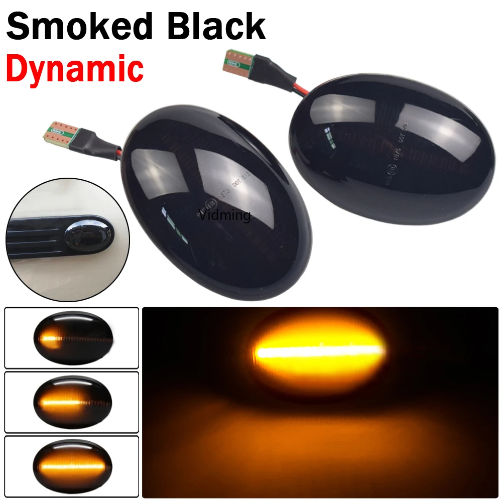 

2x Flowing Turn Signal Light Dynamic LED Side Marker Side Indicator Blinker for BMW MINI Cooper R55 R56 R57 R58 R59 2007-2013