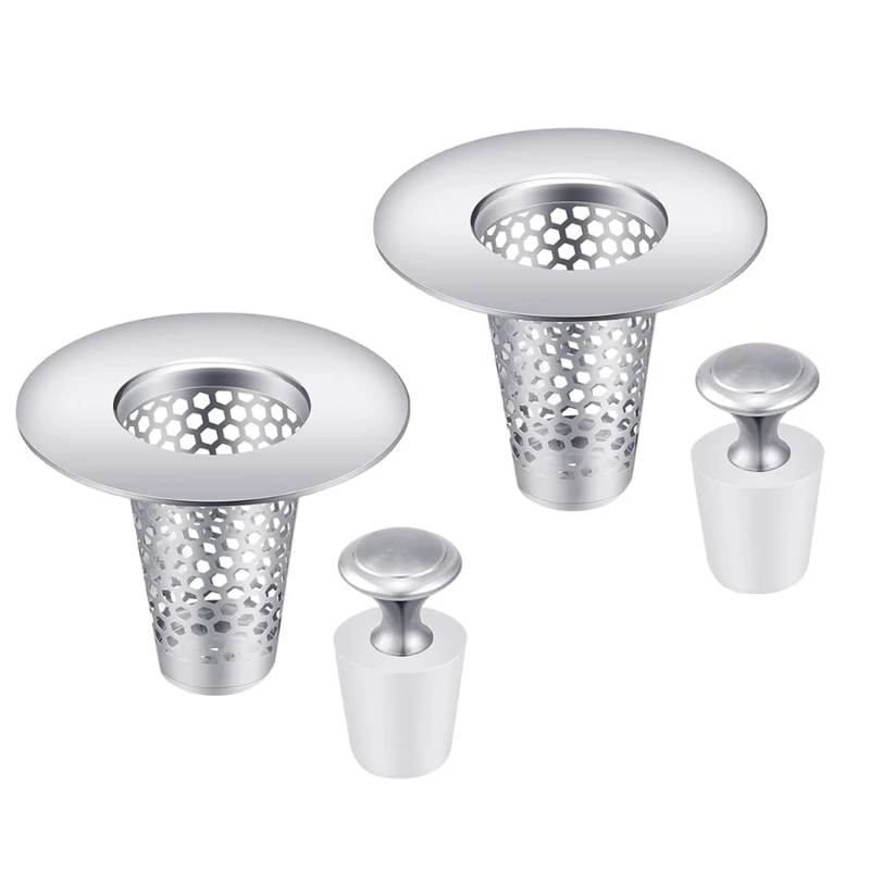 Cones Hair Catcher & Drain Cover Steel Bathroom Drain Strainer Water Drain Solution Suitable for Bathroom Sinks