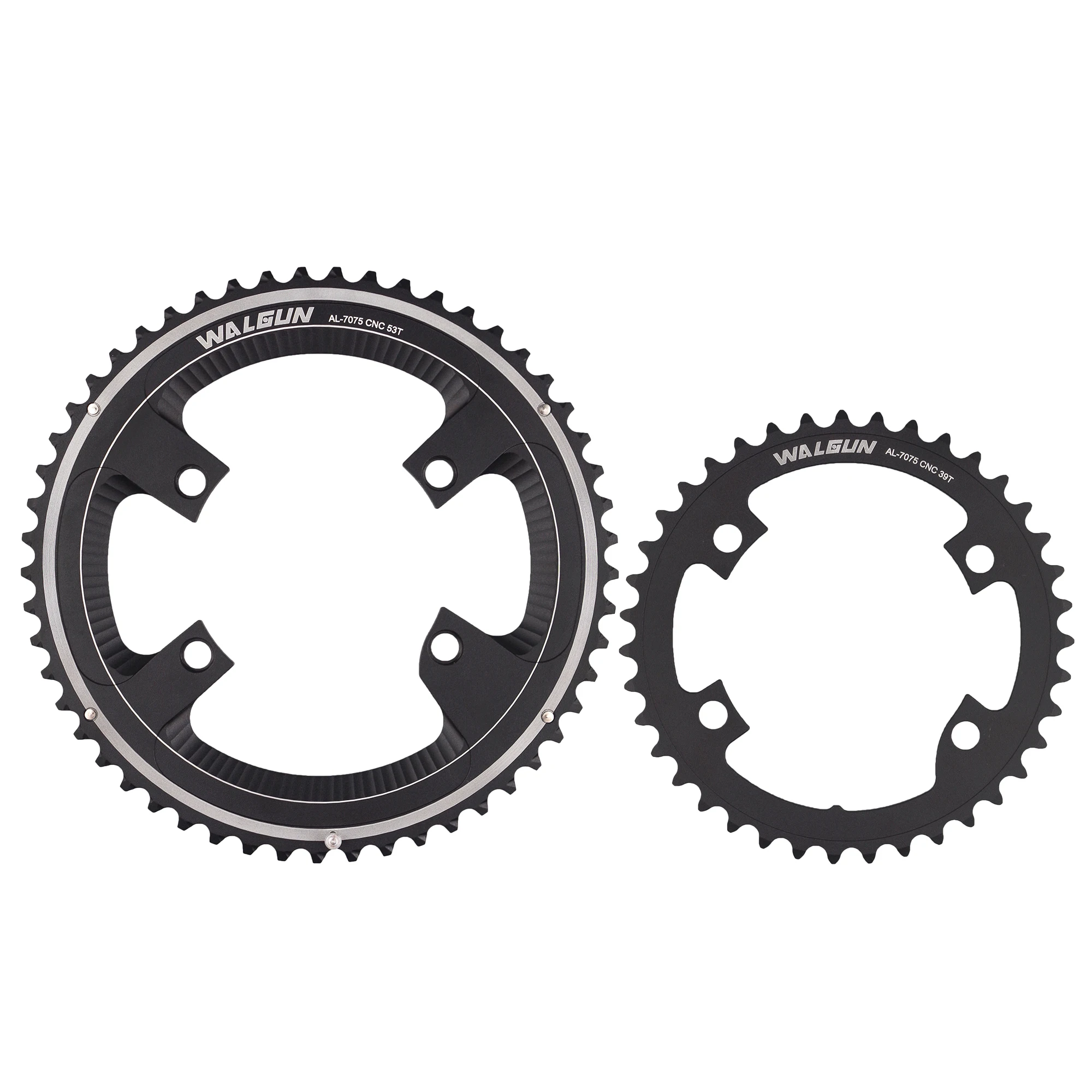 WALGUN Road Bike Chainring 110BCD 4 Bolts Double Bicycle Chain Wheel 50t-34t 52t-36t 53t-39t 105 R7000 Ultegra R8000 Chain Ring