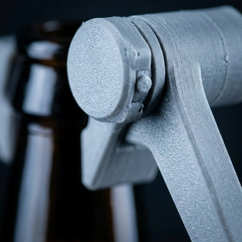 3D Printed One Hand Bottle Cap Launcher Multifunctional Wine Bottle Opener Creative Bar Party Drinking Gadgetslight flaw
