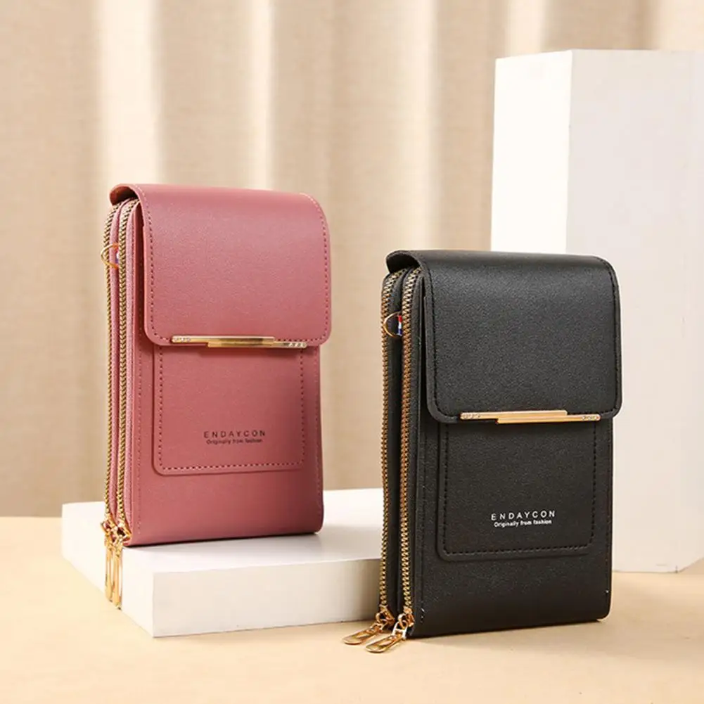 Women\'s Handbag Cell Phone Purse Shoulder Bag Female Cheap Small Wallet Soft Leather Crossbody Wallet Daily Use