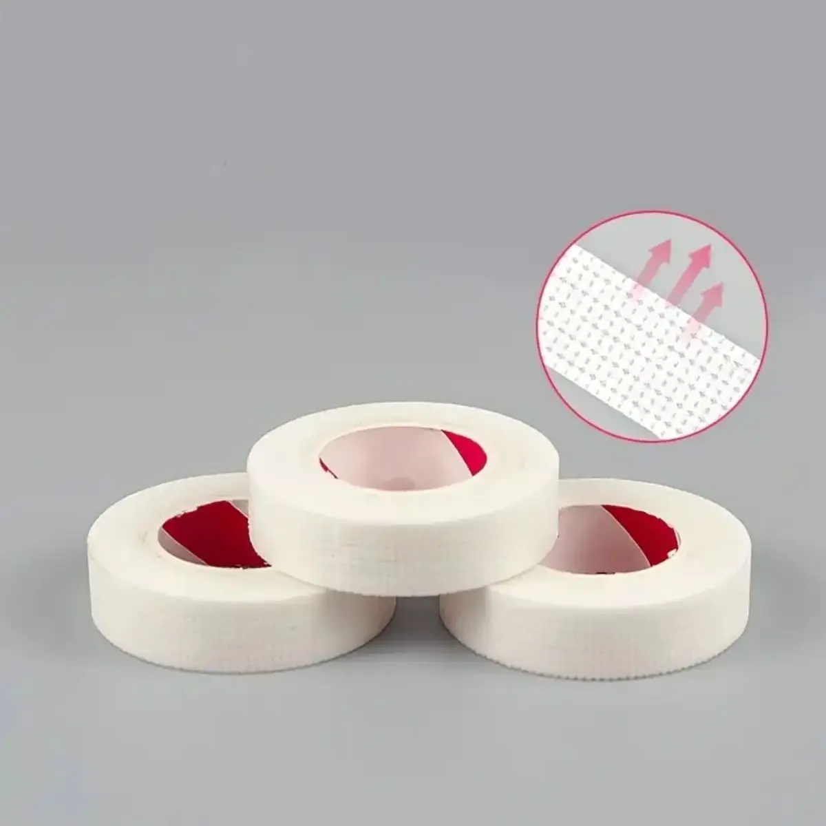 2/3 rolos de fita isolante japonesa para extensão de cílios sem fiapos sob almofadas para os olhos respirável fita não tecida papel remendo de cílios