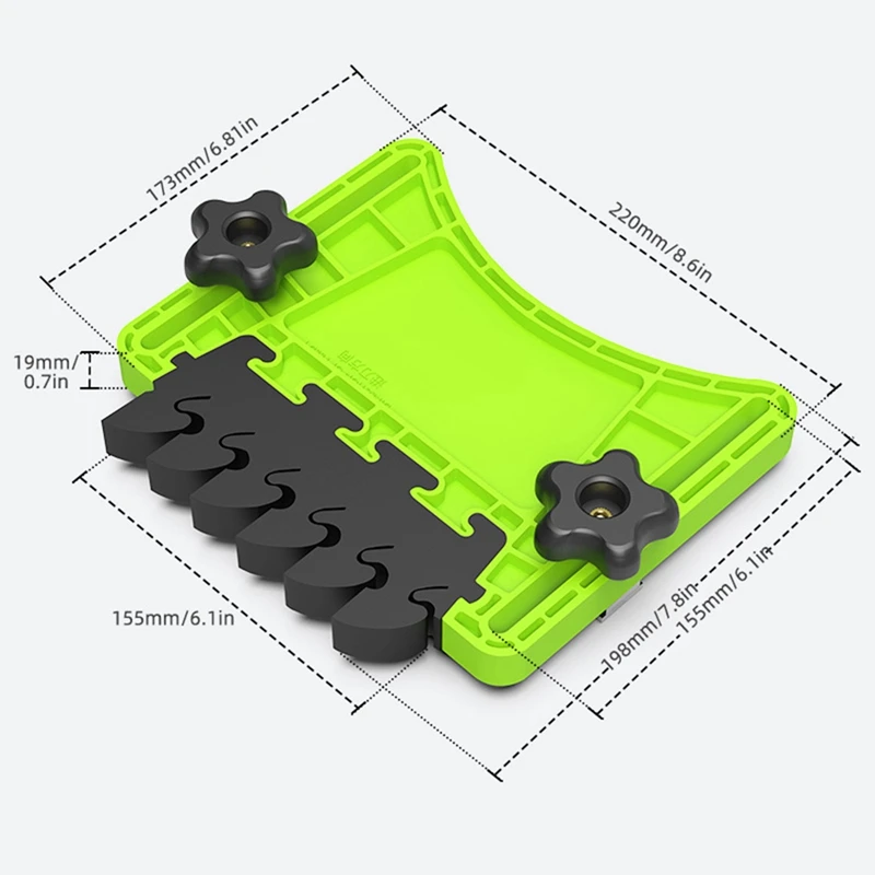 ABDJ-Pluma para sierras de mesa, mesas enrutadoras, sierras de banda, plumas de EVA, reduce la retroceso, herramienta para carpintería (paquete de 2)