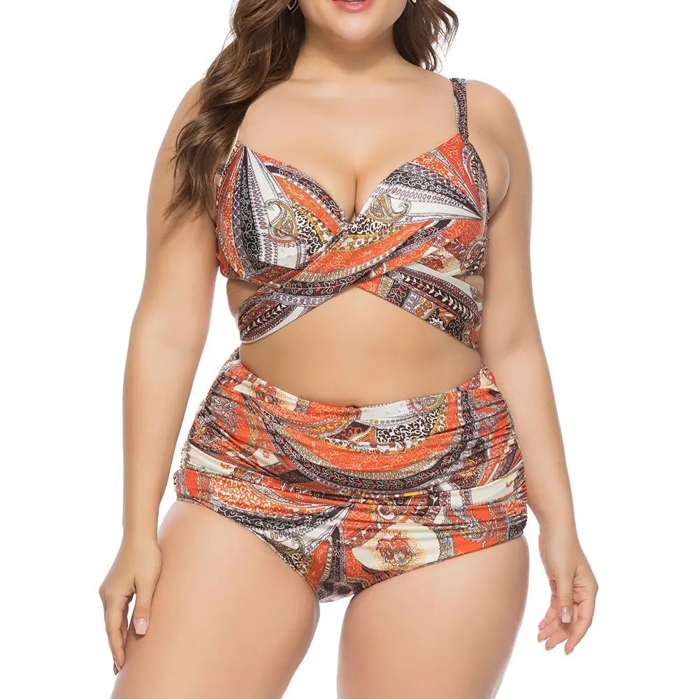 Cikini-Sexy Bikini mit hoher Taille für Frauen, große Bademode, mehrfarbige Beach wear, Frühling und Sommer, neu, 2022