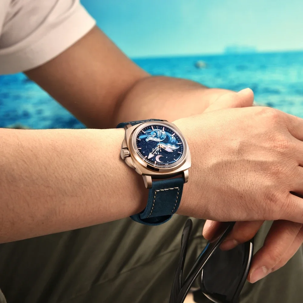 PAGANI DESIGN Original Men\'s Automatic Mechanical Watches Japan NH35 Sapphire Stainless Steel Waterproof Wristwatch Men Watch