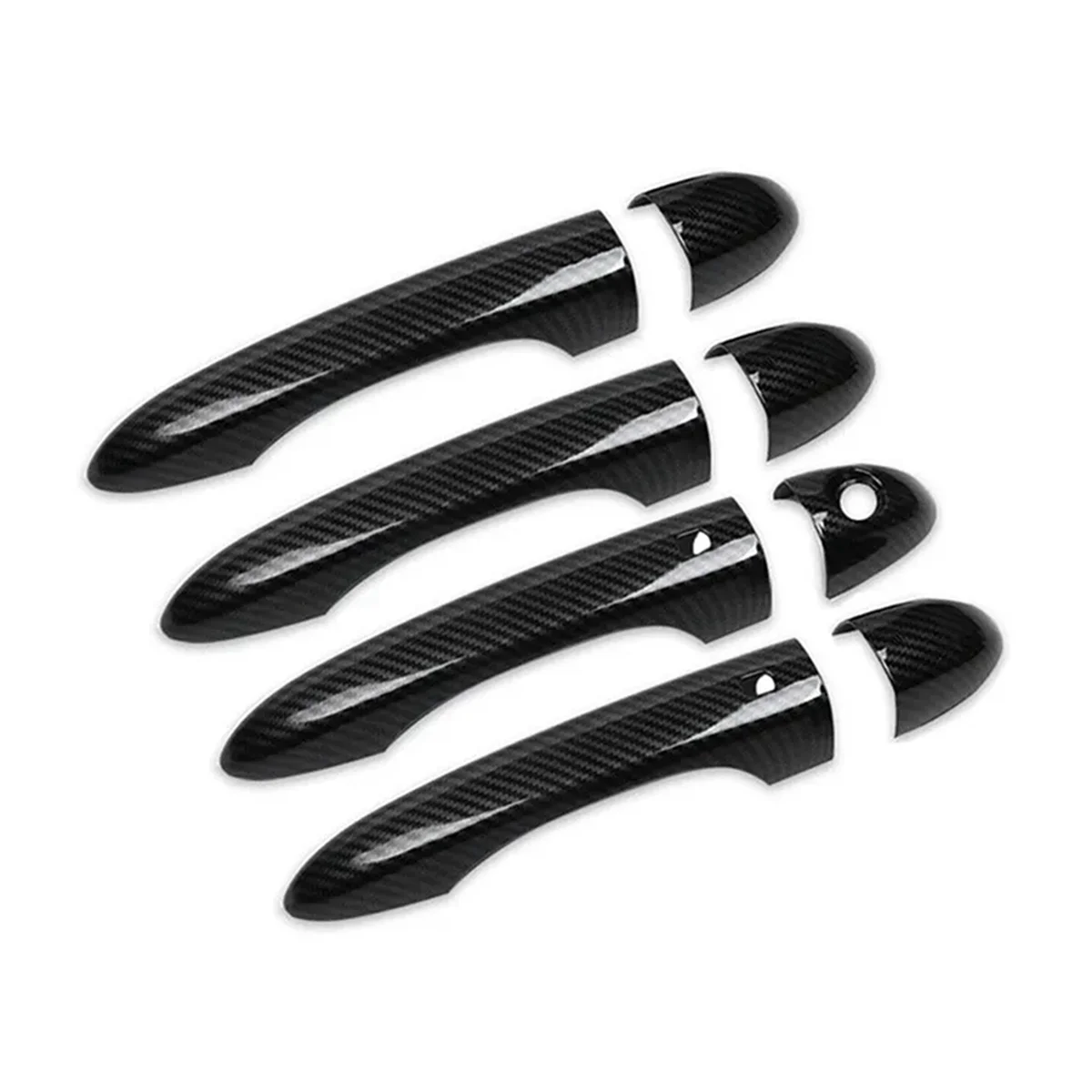 1 Set Carbon Fiber Door Handle Cover Trim for Maserati Ghibli Sedan Trofeo Smart Door Handle