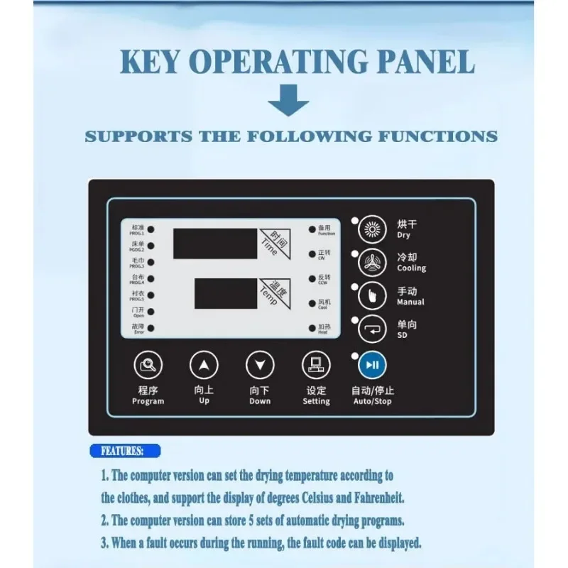 Washing Tumble Clothes Garment Good Quality Industry Hg Hospital Drying Machine for Sale Dry Machine for Sale