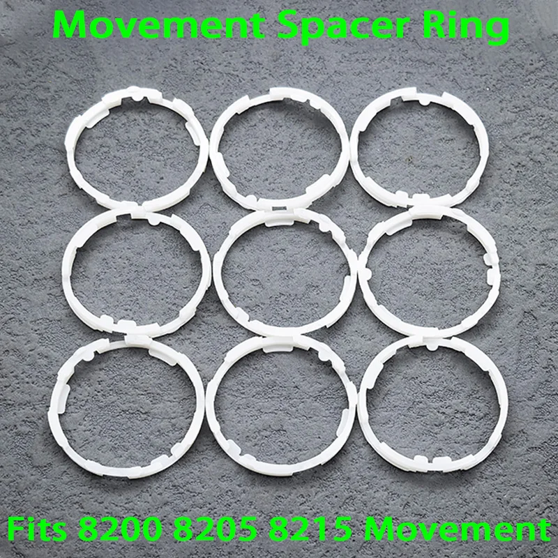 2/5/10PCS 8200 8205 8215 Plastic Watch Movement Spacer Ring Fits Miyota 8200 8205 8215 Movement Watch Spacer Ring Replace Parts