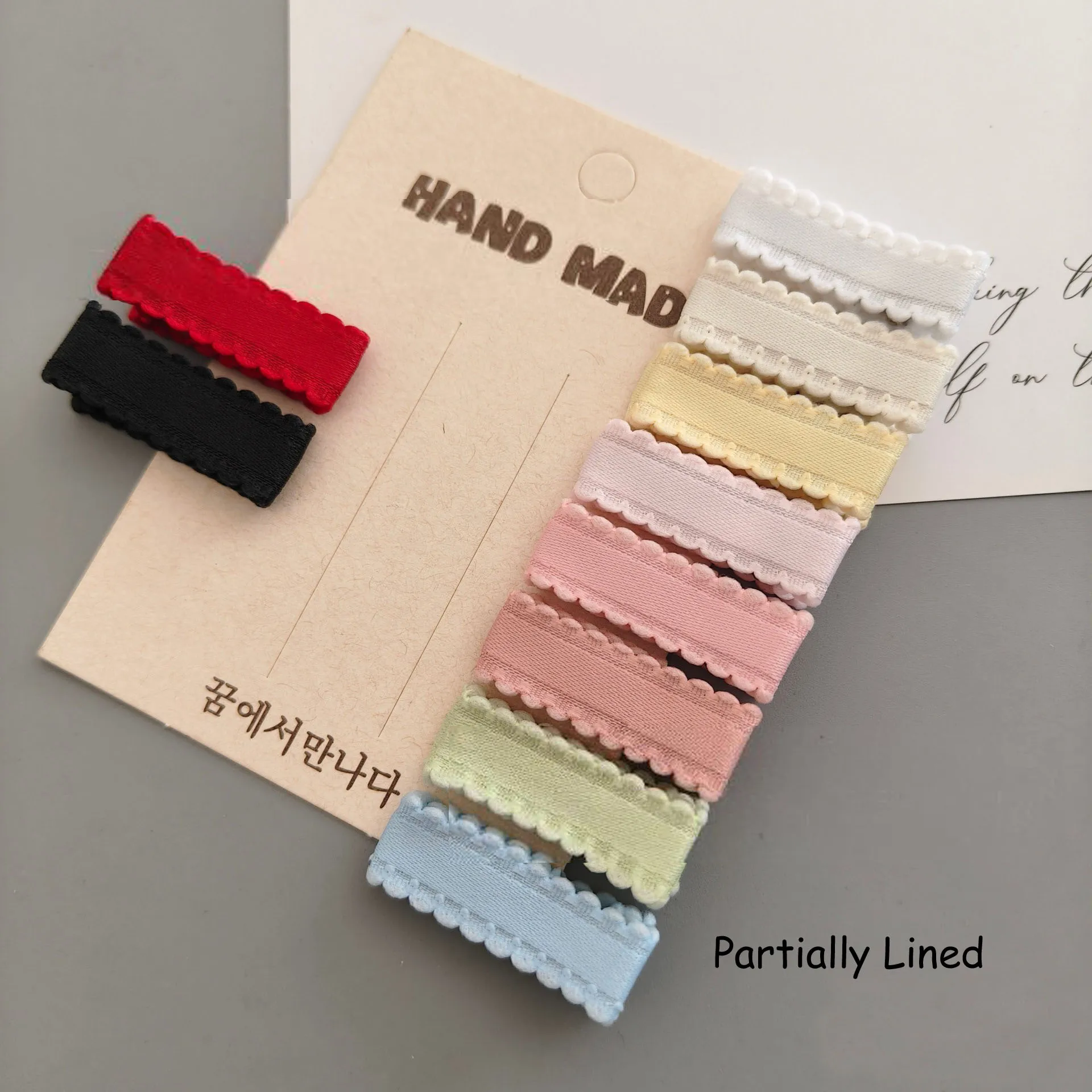 

100 PCS/Lot, 2026 New Partially Ribbon Lined Double Prong Alligator Clips 35mm/50mm Pinch Hair Clip For DIY Hair Accessories