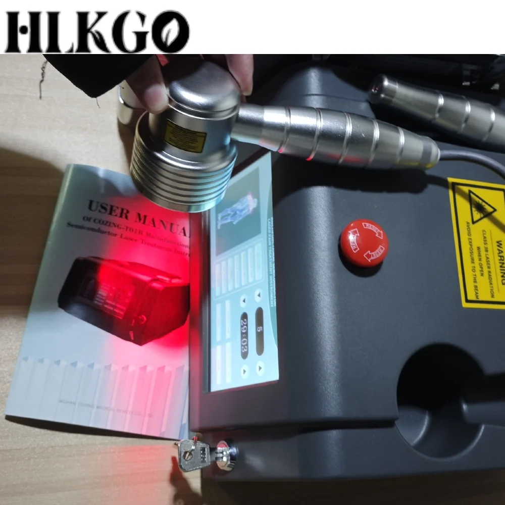 

Professional NIR Physiotherapy Instrument, 1055mW 808nm & 650nm Cold Laser 25 Diodes for Effective Joint Pain and Healing