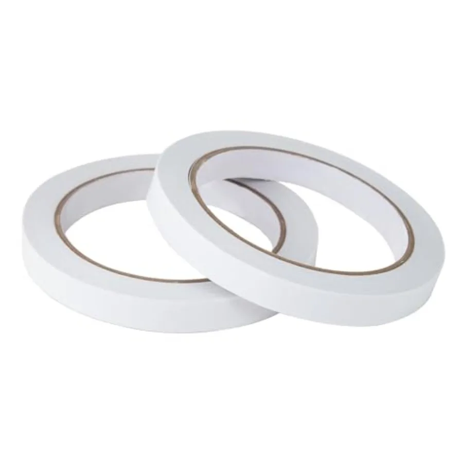 

1/2" 2 Rolls Double Sided Adhesive Sticky Tape for Arts, DIY, Crafts, Photography, Scrapbooking, Card Making, Gift Wrapping, Of