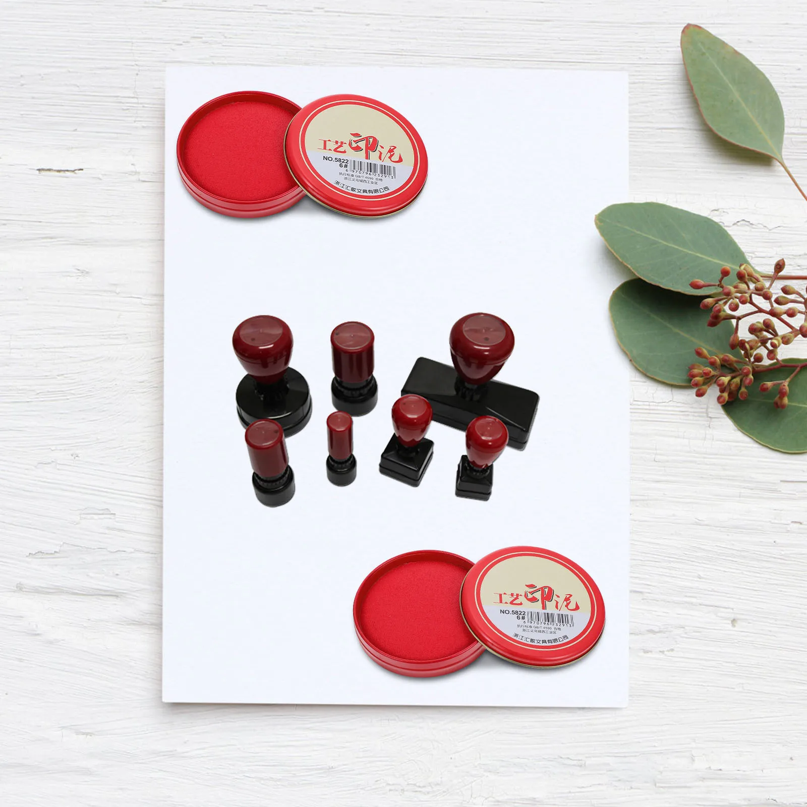 5 قطعة الكتابة على الجدران المهنية فنجر اللوحة منصات الحبر الصغيرة الأحمر للمدرسة مكتب استخدام منصات الحبر DIY بها بنفسك منصات الحبر مكتب استخدام منصات الحبر #1