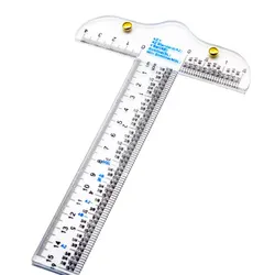 6 Inch Clear Acrylic T Square Ruler For Easy Reference While Crafting T Square Ruler Handtool In Both Inches Metric Measurements