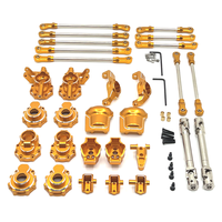 RC Car Metal Upgrade Parts Kit Front Rear Axle Steering Rod Driveshaft Suspension Linkage for HB 1/10 R1001 R1002 R1003