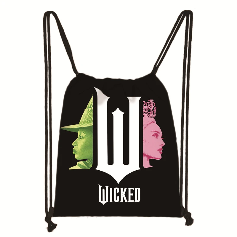 Cute Wicked draw rope bag Bad Witch Shopping Yoga Backpack Magic men Women cartoon sports fitness backpack