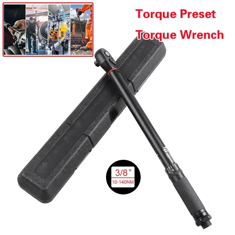 Imagem -02 - Torque Ajustável para Carro e Bicicleta Torque de Alta Precisão Ferramentas Manuais Automotivas Torque Wrench Tubo Redondo 10140nm