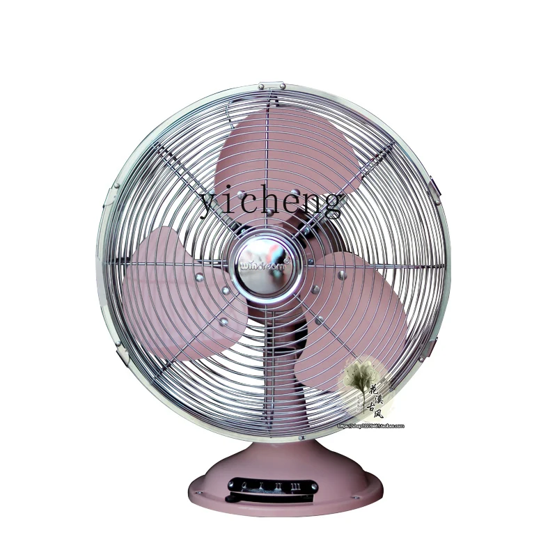 

XL fan ornament iron electric fan pastoral table fan household